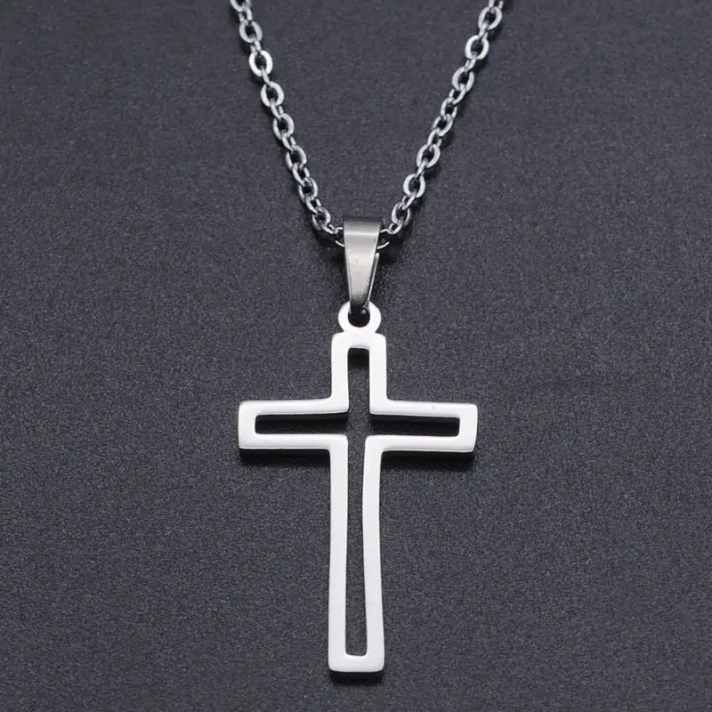 Cross pendant stainless steel necklace - Image 4