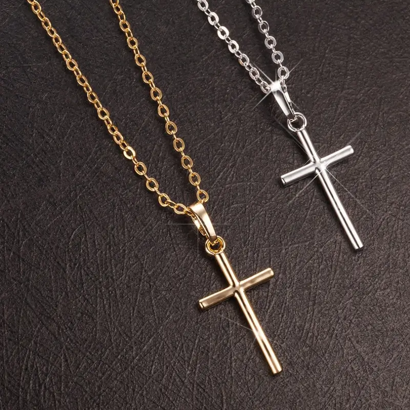 Fashion Simple Cross Pendant Necklace - Image 2
